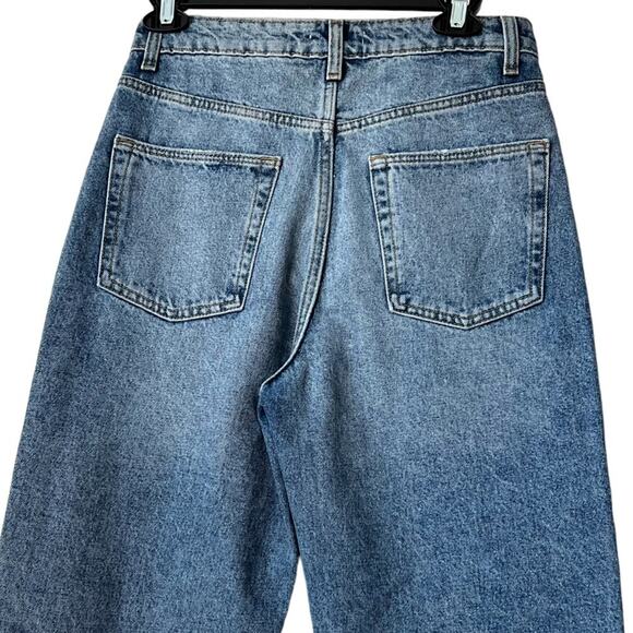 Lovers & Friends Ryan High Rise Straight Leg Jeans In Cascade Blue Size 25 - Picture 5 of 16